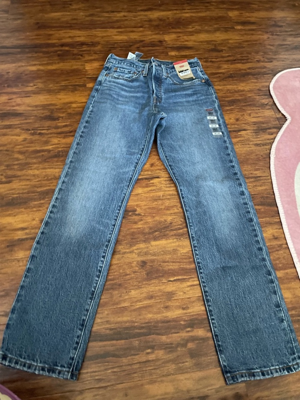 Levi's 501 Women's Straight-Leg Blue Jeans